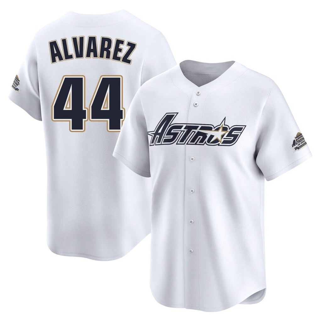 Ldoa H.Astros #44 Yordan Alvarez Player White Throwback Cooperstown Collection Limited Stitched Jerseys