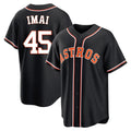 Ldoa H.Astros #45 Tatsuya Imai Player Black Fashion Out Home Game Stitched Jerseys