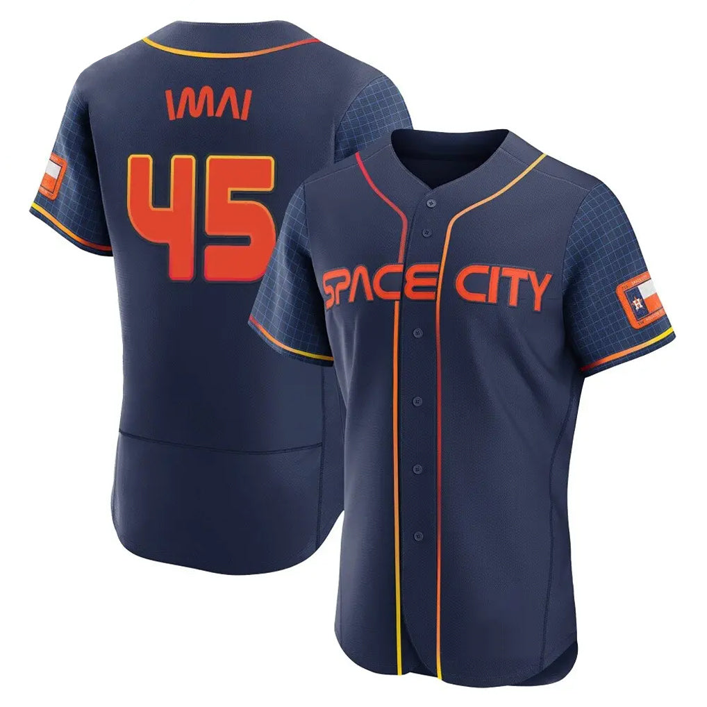 Ldoa H.Astros #45 Tatsuya Imai Player Navy City Connect Limited Elite Home Stitched Jerseys