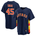 Ldoa H.Astros #45 Tatsuya Imai Player Navy Home Game Stitched Jerseys