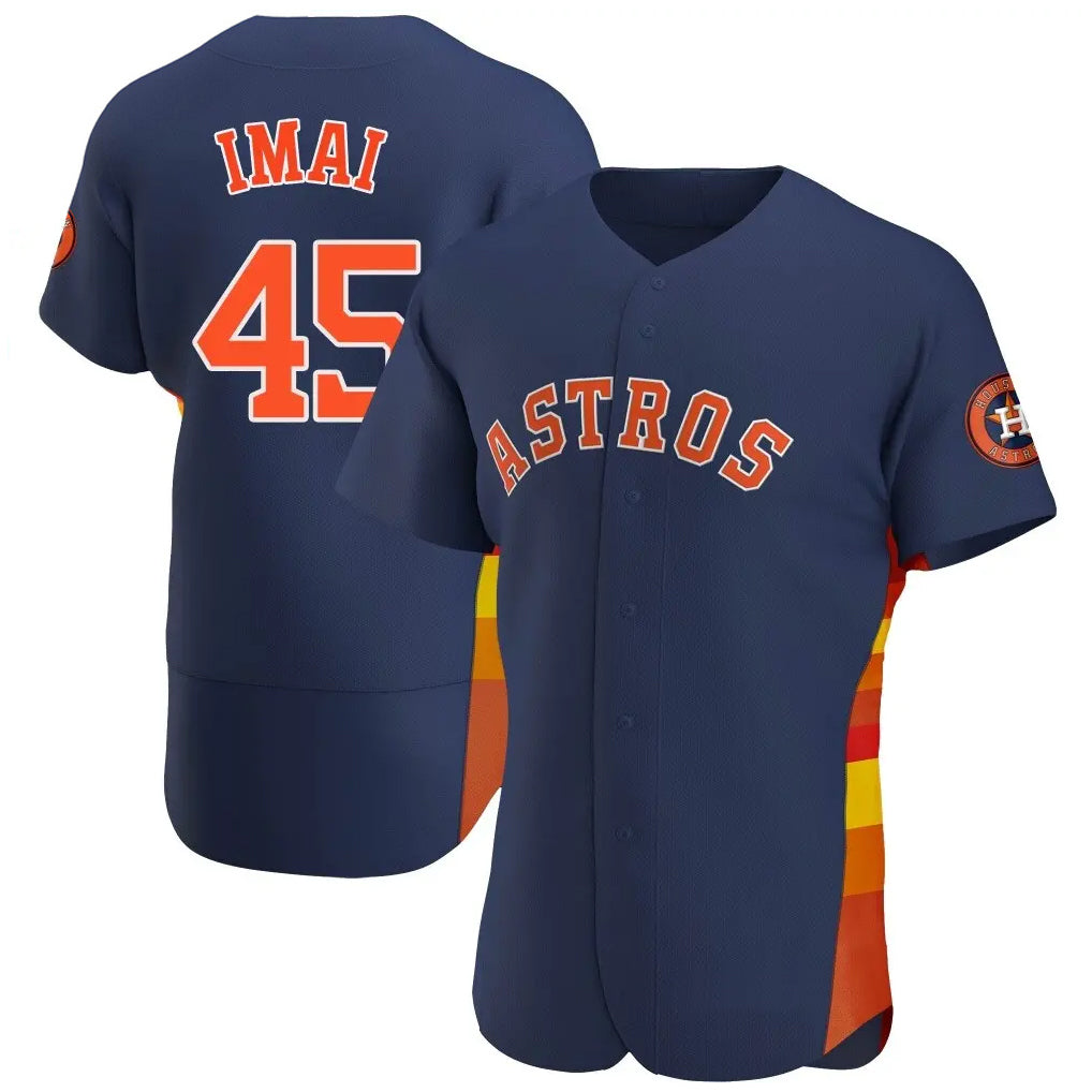 Ldoa H.Astros #45 Tatsuya Imai Player Navy Home Limited Elite Stitched Jerseys