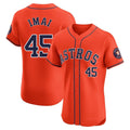 Ldoa H.Astros #45 Tatsuya Imai Player Orange Home Limited Elite Stitched Jerseys