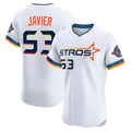 Ldoa H.Astros #53 Cristian Javier Player White City Connect Limited Elite Home Stitched Jerseys