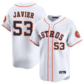 Ldoa H.Astros #53 Cristian Javier Player White Home Limited Stitched Jerseys