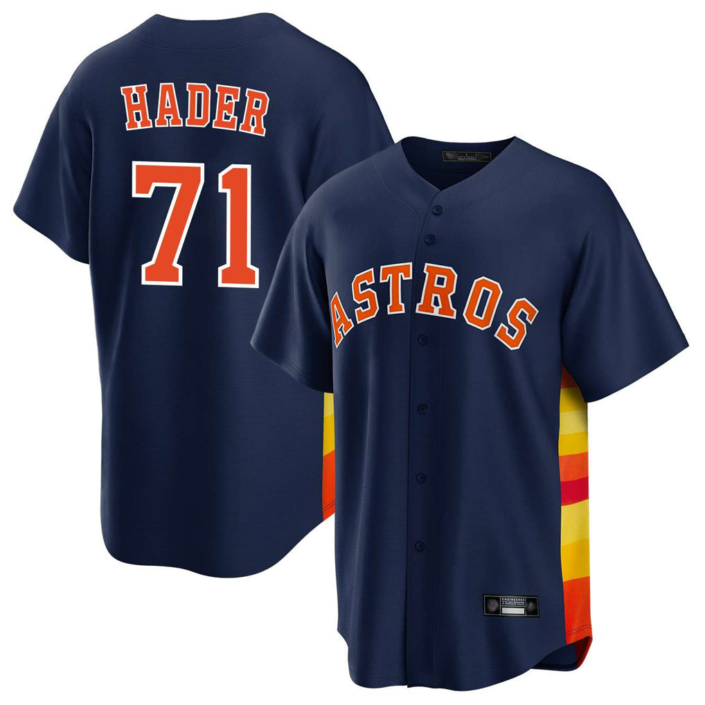 Ldoa H.Astros #71 Josh Hader Player Navy Home Game Stitched Jerseys