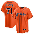 Ldoa H.Astros #71 Josh Hader Player Orange Home Game Stitched Jerseys