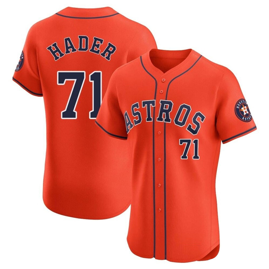 Ldoa H.Astros #71 Josh Hader Player Orange Home Limited Elite Stitched Jerseys
