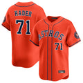 Ldoa H.Astros #71 Josh Hader Player Orange Home Limited Stitched Jerseys