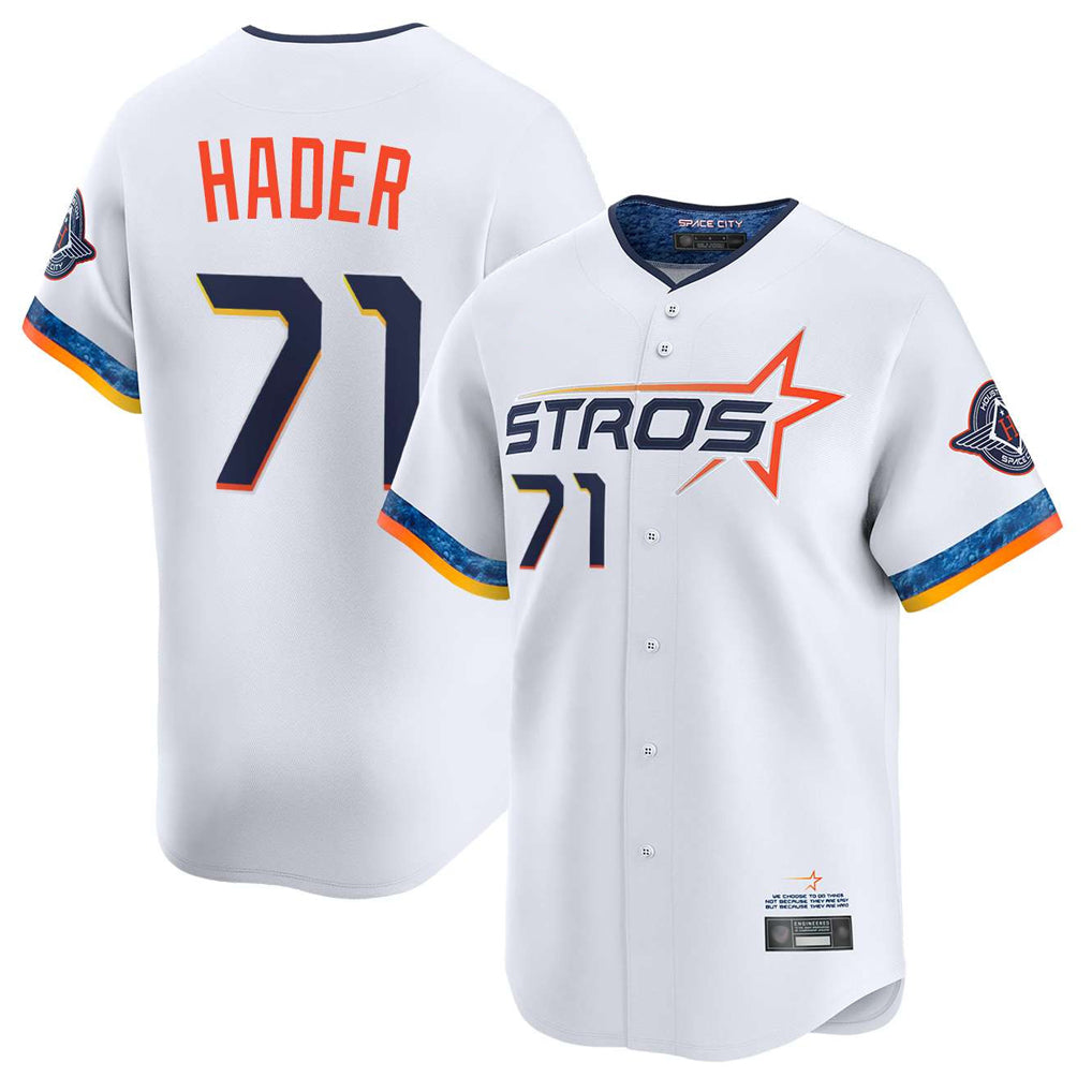 Ldoa H.Astros #71 Josh Hader Player White City Connect Limited Home Stitched Jerseys