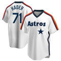 Ldoa H.Astros #71 Josh Hader Player White Cooperstown Collection T-shirt Stitched Jerseys