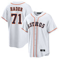 Ldoa H.Astros #71 Josh Hader Player White Home Game Stitched Jerseys