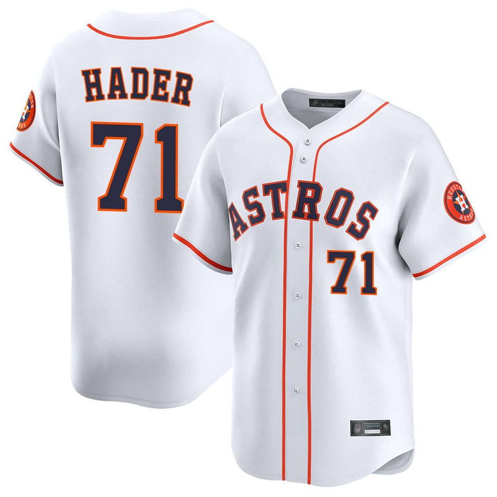 Ldoa H.Astros #71 Josh Hader Player White Home Limited Stitched Jerseys