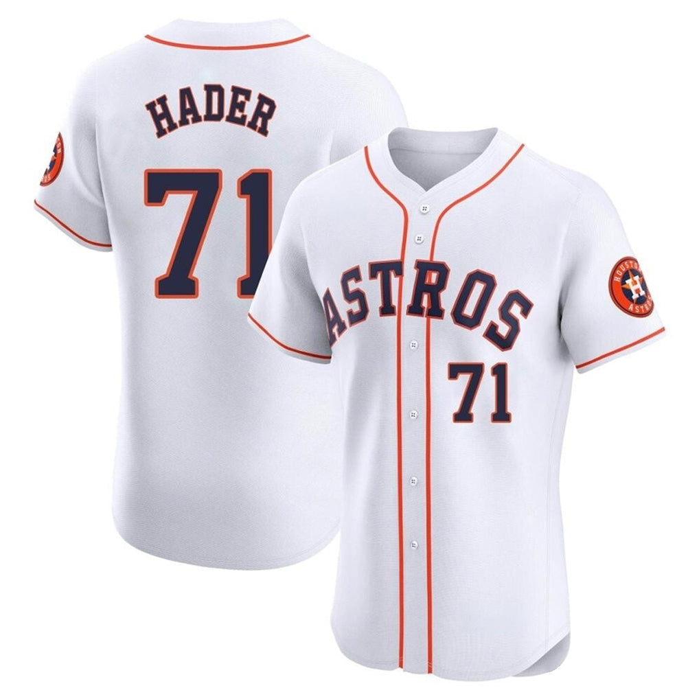 Ldoa H.Astros #71 Josh Hader Player White Limited Elite Home Stitched Jerseys