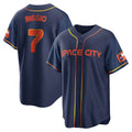 Ldoa H.Astros #7 Craig Biggio Player Navy City Connect Home Game Stitched Jerseys