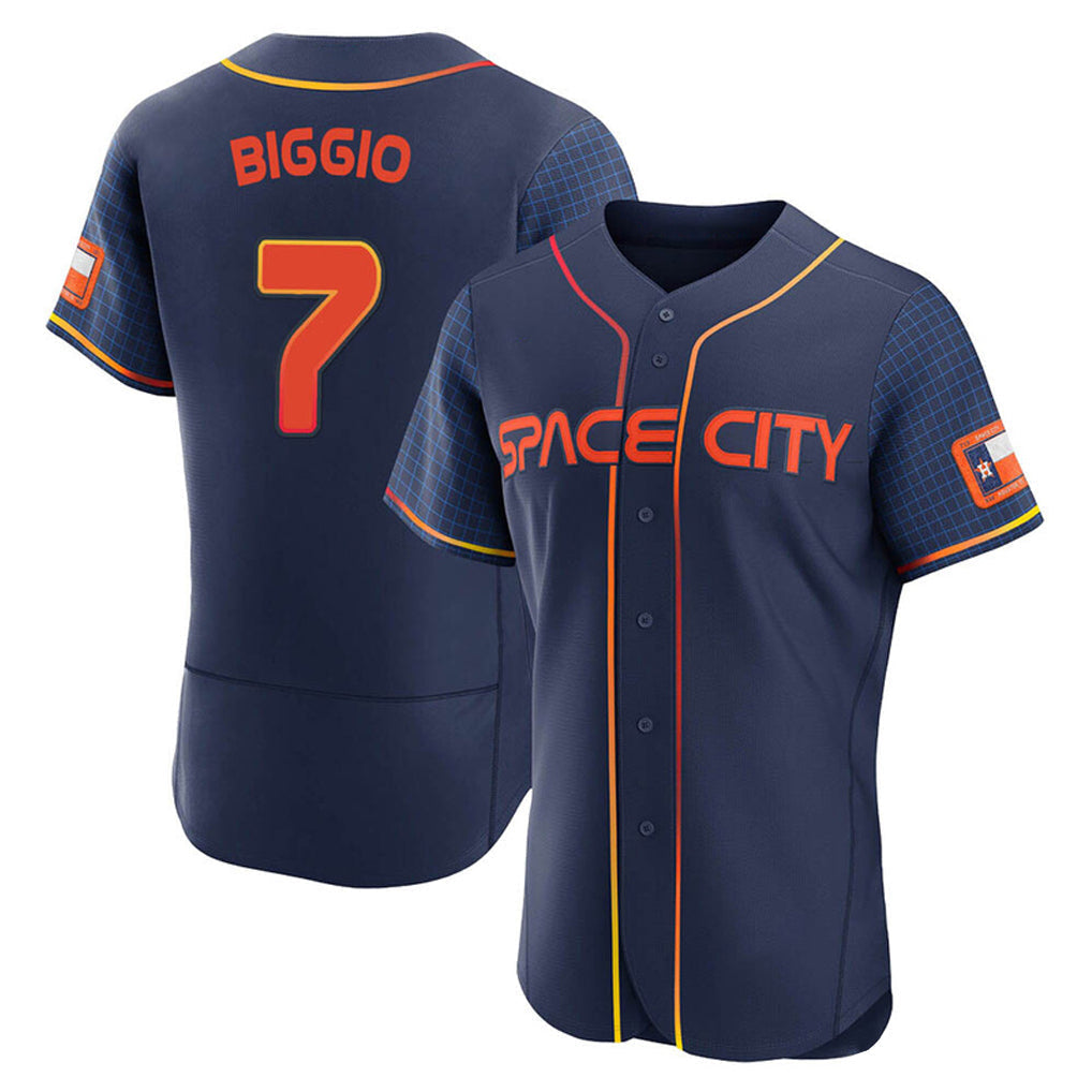 Ldoa H.Astros #7 Craig Biggio Player Navy City Connect Limited Elite Home Stitched Jerseys