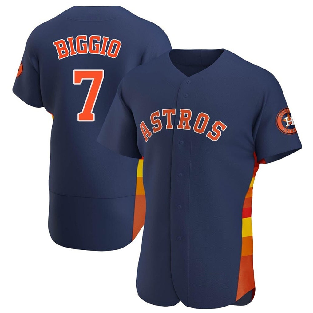 Ldoa H.Astros #7 Craig Biggio Player Navy Home Limited Elite Stitched Jerseys