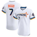 Ldoa H.Astros #7 Craig Biggio Player White City Connect Limited Elite Home Stitched Jerseys