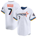 Ldoa H.Astros #7 Craig Biggio Player White City Connect Limited Home Stitched Jerseys