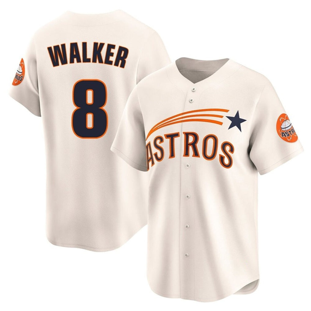 Ldoa H.Astros #8 Christian Walker Player Cream Throwback Cooperstown Collection Limited Stitched Jerseys