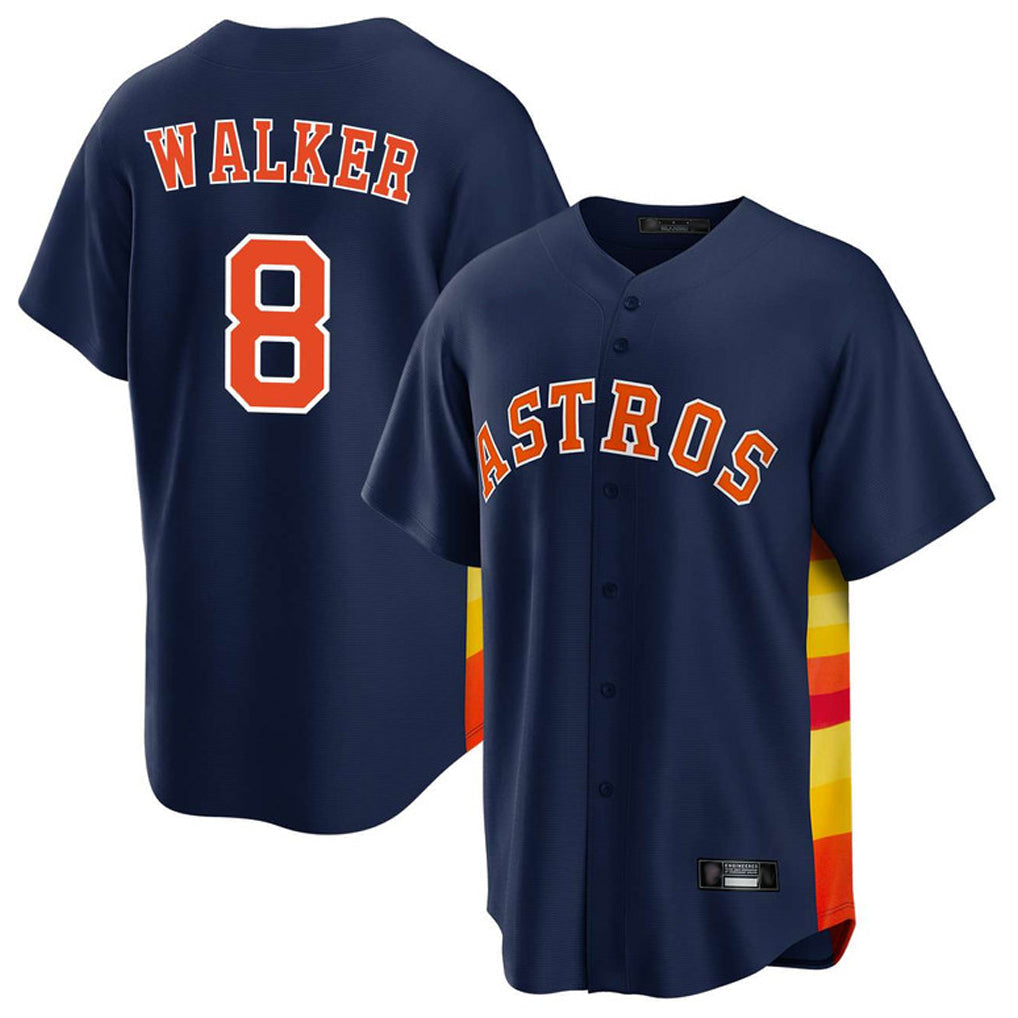 Ldoa H.Astros #8 Christian Walker Player Navy Home Game Stitched Jerseys