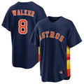 Ldoa H.Astros #8 Christian Walker Player Navy Home Game Stitched Jerseys