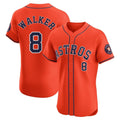 Ldoa H.Astros #8 Christian Walker Player Orange Home Limited Elite Stitched Jerseys