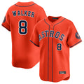 Ldoa H.Astros #8 Christian Walker Player Orange Home Limited Stitched Jerseys