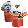 Ldoa H.Astros #8 Christian Walker Player Rainbow Cooperstown Collection T-shirt Stitched Jerseys