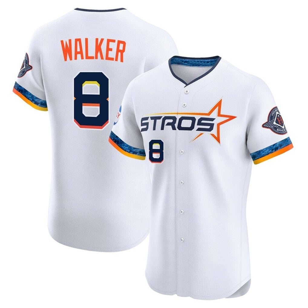 Ldoa H.Astros #8 Christian Walker Player White City Connect Limited Elite Home Stitched Jerseys