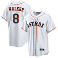 Ldoa H.Astros #8 Christian Walker Player White Home Game Stitched Jerseys