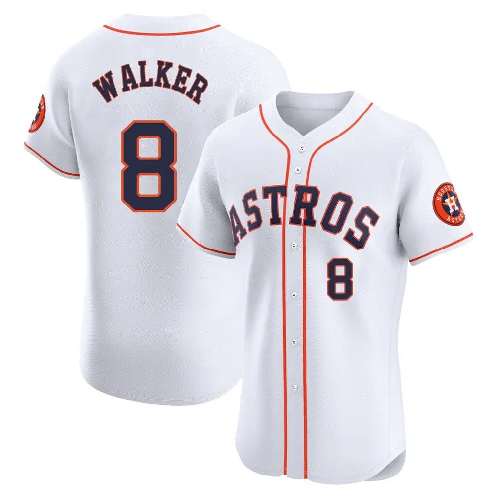Ldoa H.Astros #8 Christian Walker Player White Limited Elite Home Stitched Jerseys