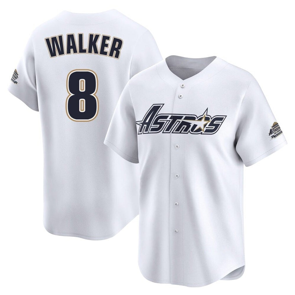 Ldoa H.Astros #8 Christian Walker Player White Throwback Cooperstown Collection Limited Stitched Jerseys