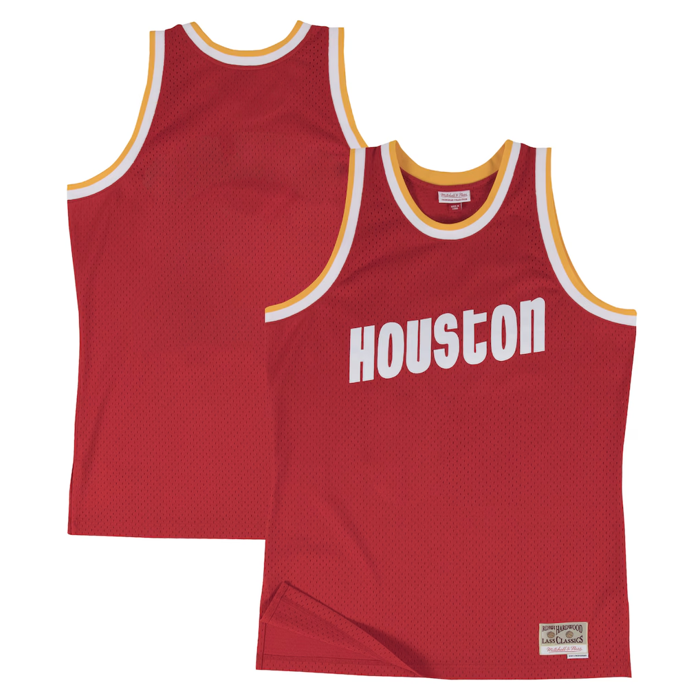 Ldoa H.Rockets Mitchell & Ness Red 1996-97 Hardwood Classics Swingman Stitched Jerseys