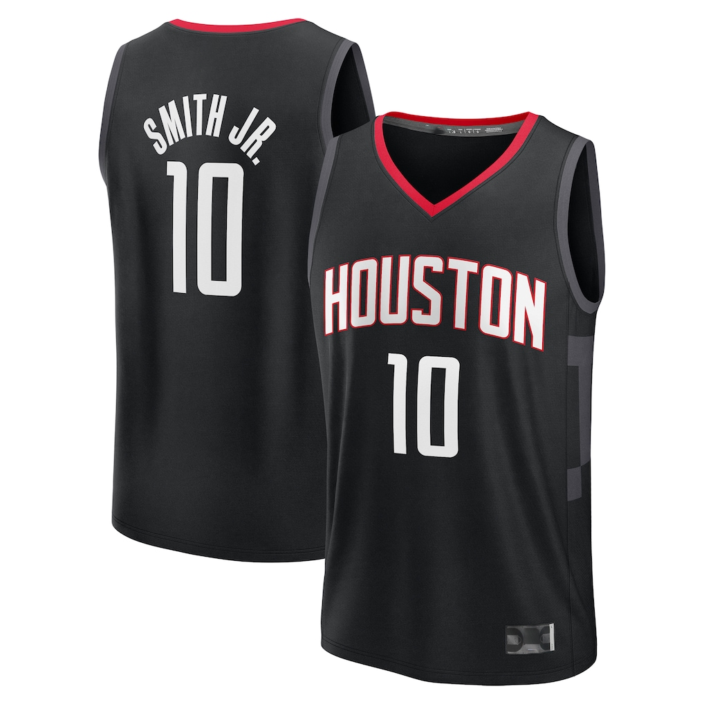 Ldoa H.Rockets #10 Jabari Smith Jr. Black Fast Break Replica Player Stitched Jerseys-Statement Edition