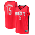 Ldoa H.Rockets #15 Reed Sheppard Red 2024 Draft Fast Break Player Stitched Jerseys-Icon Edition