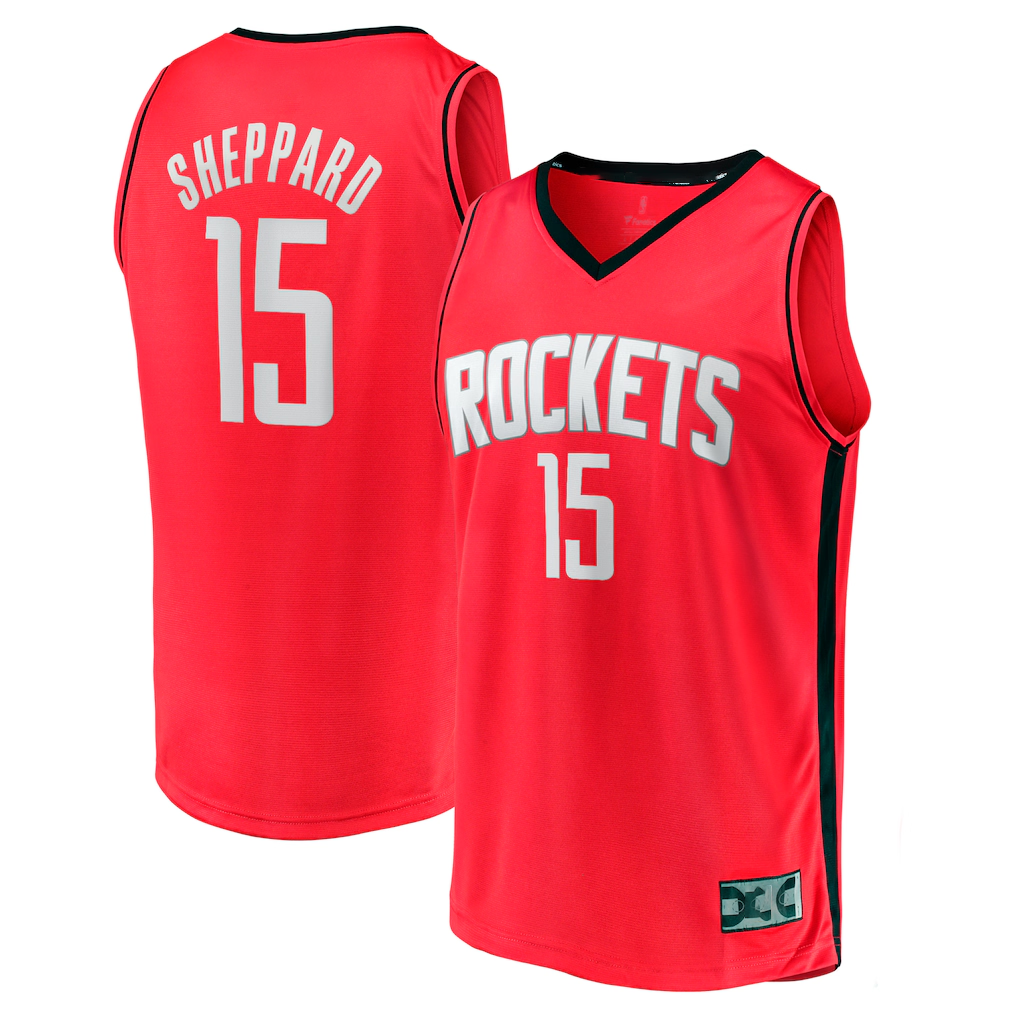 Ldoa H.Rockets #15 Reed Sheppard Red 2024 Draft Fast Break Player Stitched Jerseys-Icon Edition
