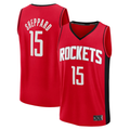 Ldoa H.Rockets #15 Reed Sheppard Red Fast Break Replica Stitched Jerseys-Icon Edition
