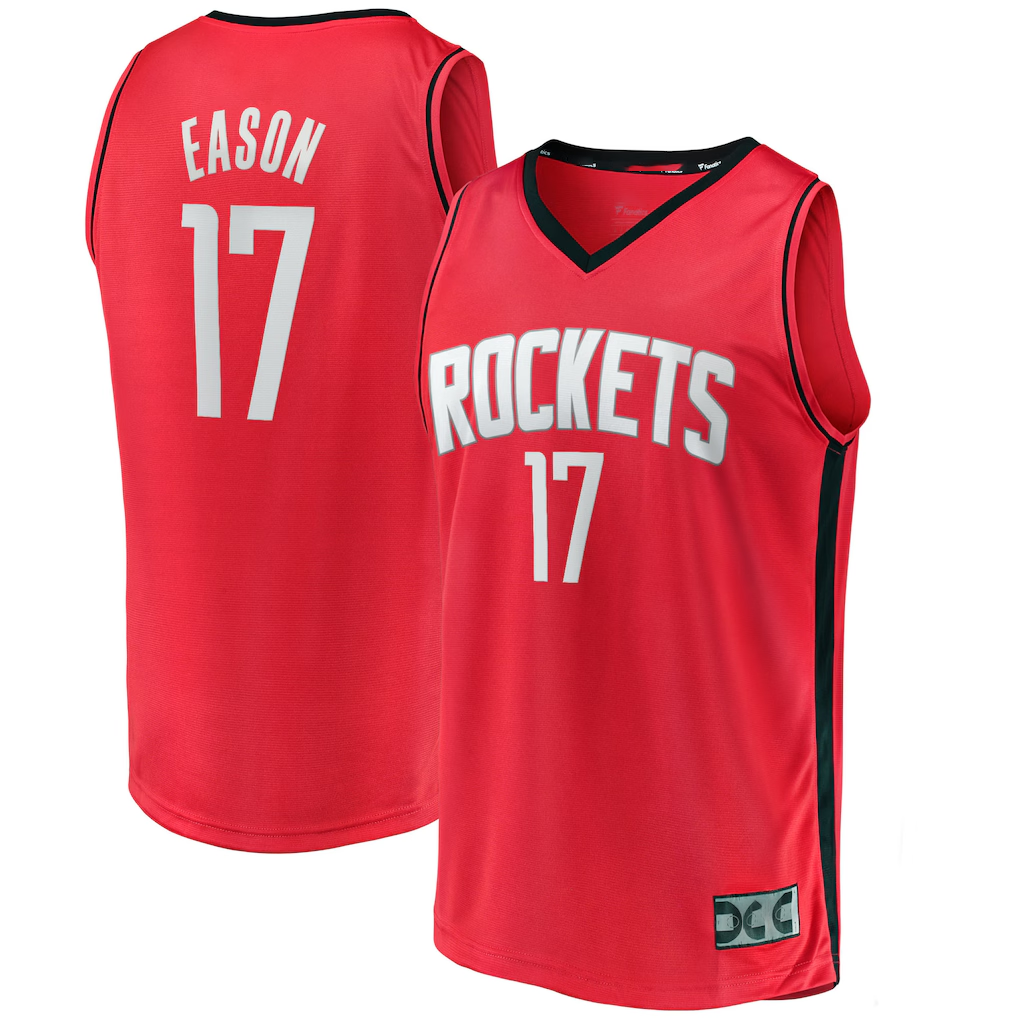 Ldoa H.Rockets #17 Tari Eason Red Fast Break Replica Player Stitched Jerseys-Icon Edition