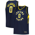 Ldoa I.Pacers #0 Tyrese Haliburton  Navy Big & Tall Fast Break Jerseys - Icon Edition