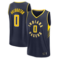 Ldoa I.Pacers #0 Tyrese Haliburton  Navy Fast Break Replica Jerseys - Icon Edition