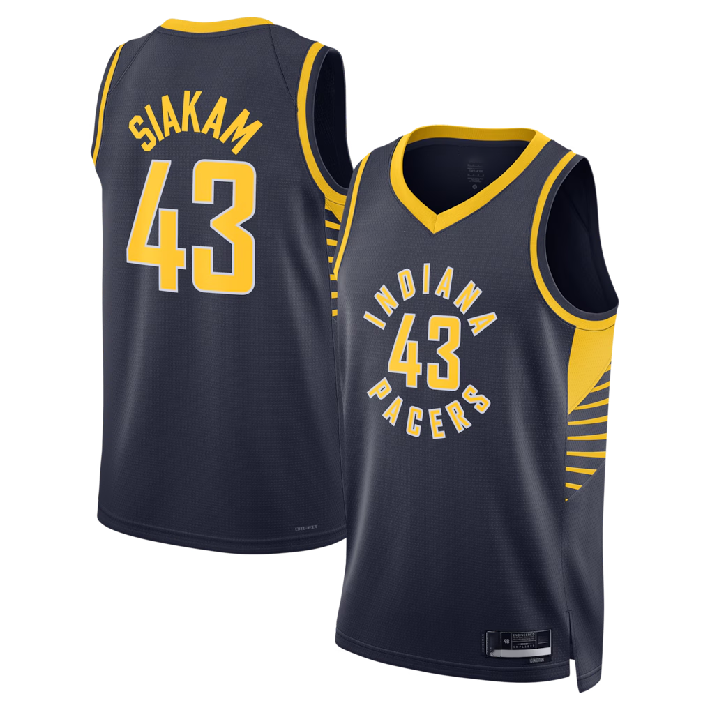 Ldoa I.Pacers #43 Pascal Siakam Navy Swingman Jerseys - Icon Edition