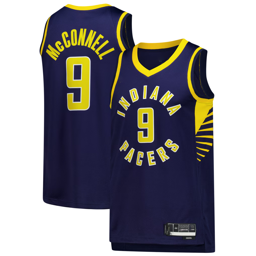 Ldoa I.Pacers #9 T.J. McConnell Navy Swingman Jerseys - Icon Edition