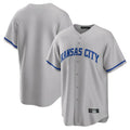 Ldoa KC.Royals Gray Game Home Blank Player Stitched Jerseys