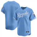 Ldoa KC.Royals Light Blue Alt Limited Home Blank Player Stitched Jerseys