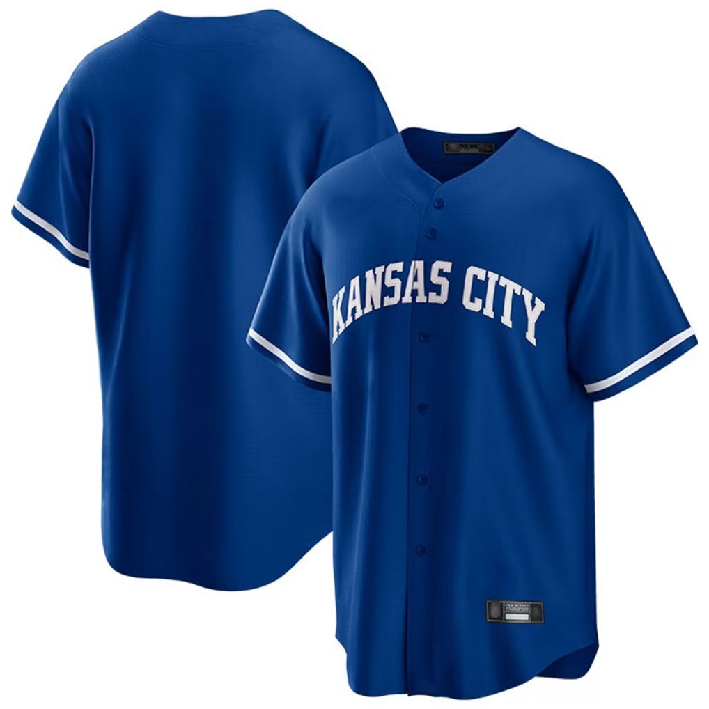 Ldoa KC.Royals Royal Game Home Blank Player Stitched Jerseys