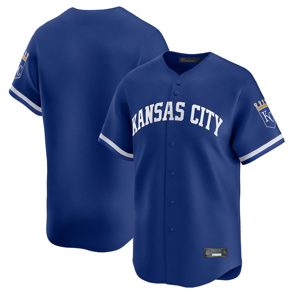 Ldoa KC.Royals Royal Limited Home Blank Player Stitched Jerseys