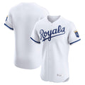 Ldoa KC.Royals White Alt Limited Elite Home Blank Player Stitched Jerseys