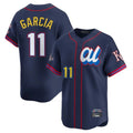 Ldoa KC.Royals #11 Maikel Garcia Player Navy Limited American League All-Star Edition Stitched Jerseys