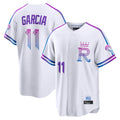 Ldoa KC.Royals #11 Maikel Garcia Player White 2026 City Connect Limited Home Stitched Jerseys