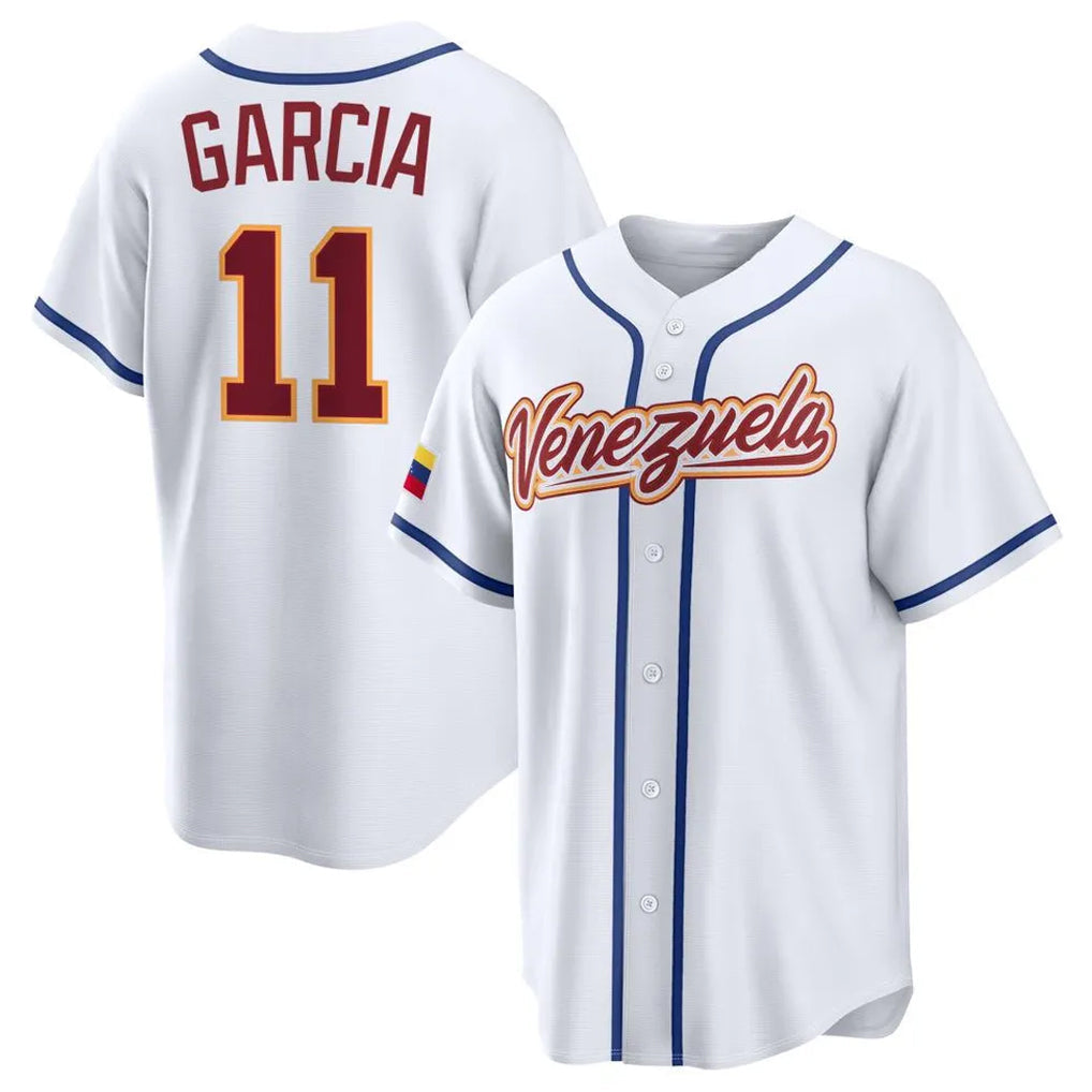 Ldoa KC.Royals #11 Maikel Garcia Player White 2026 World Classic Home Stitched Jerseys